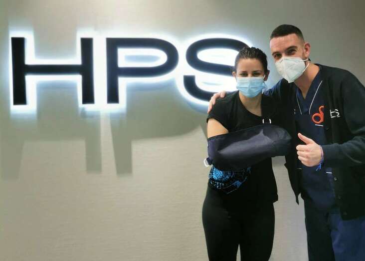 María González, tras la operación(TA.